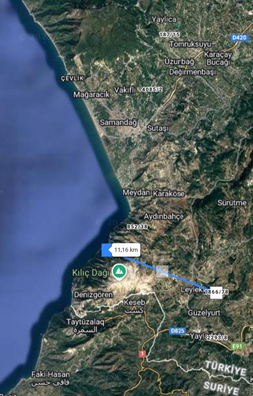 Hatay Yayladağı İlçesinde Mükemmel Konumlu Parsel   21.995 M² - HATAY YAYLADAĞI fotoğraf 2